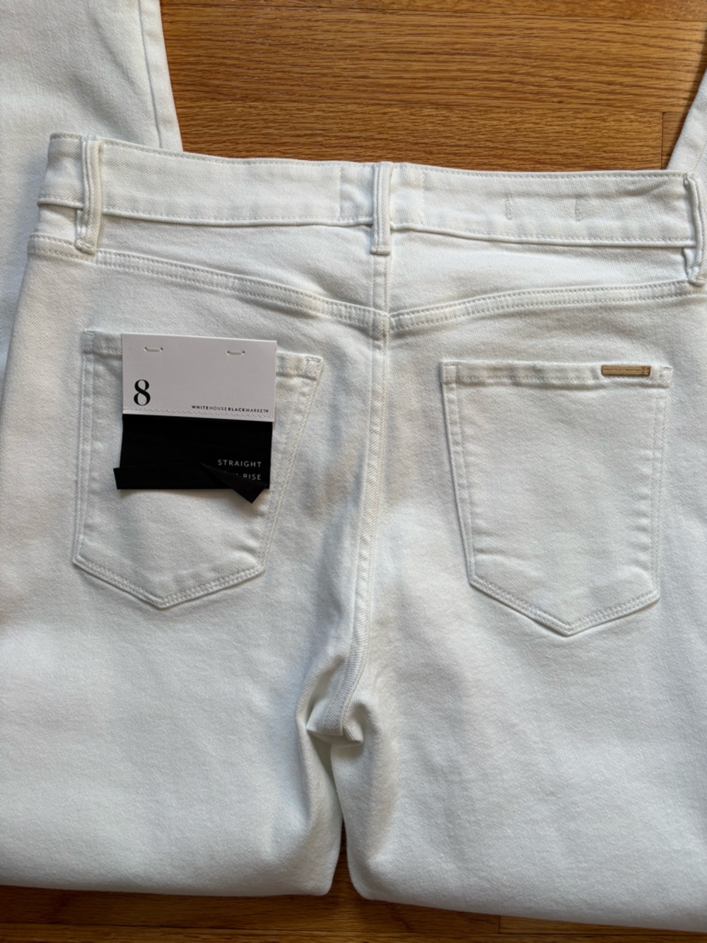 White House Black Market White Distressed Skinny Jeans - Picture 3 of 3